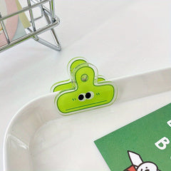 Smiling Face Clip Girl Heart Acrylic Stationery Folder