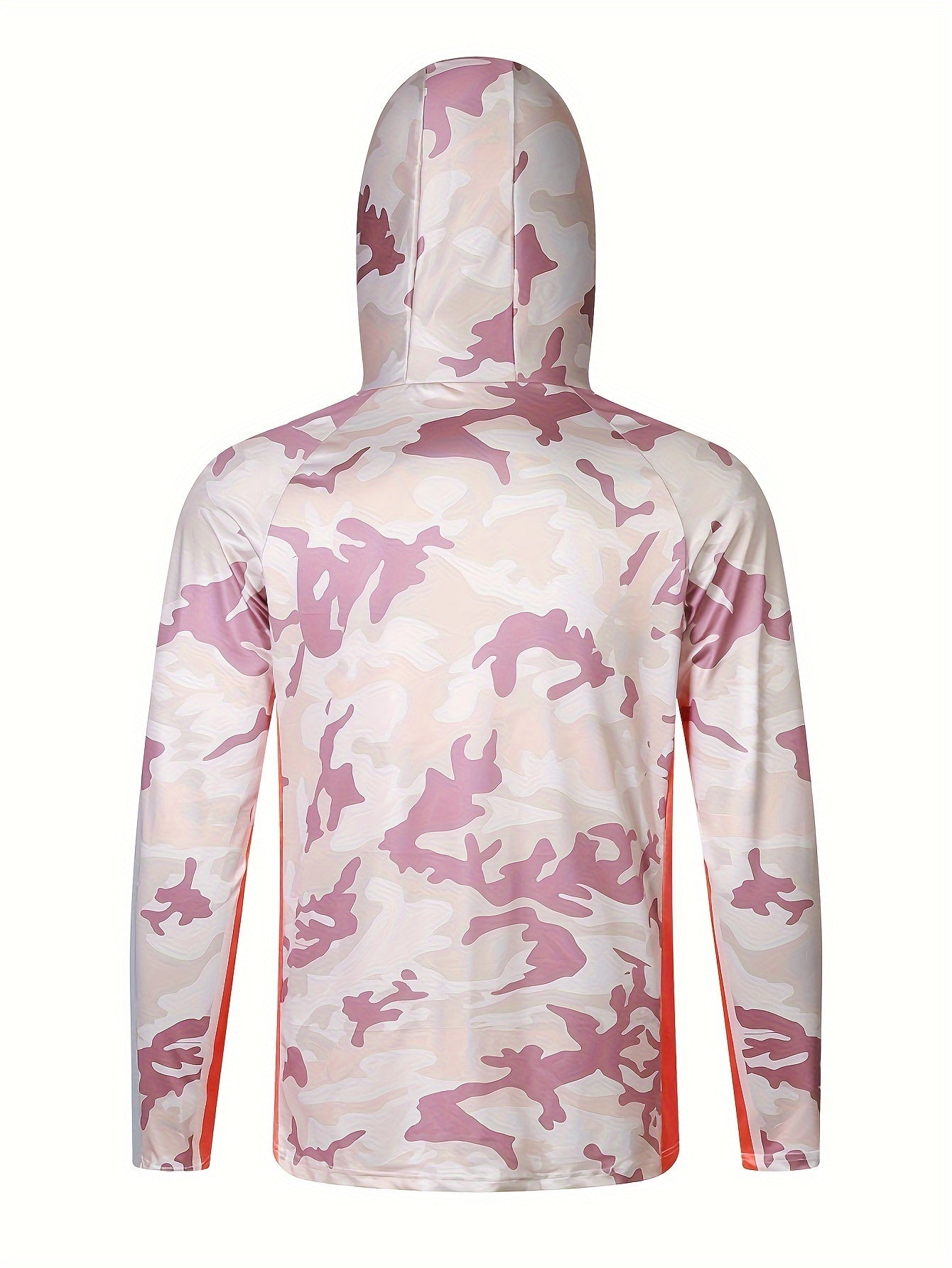 Men's UPF 50 Sun Protection Hoodie Mask Long Sleeve Quick Dry Top