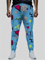Geometric Pattern Men's Drawstring Sweatpants Jogger Pants