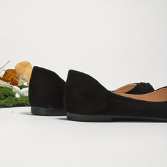 Women's Pleated Ballet Shoes Point Toe Flat Shoes