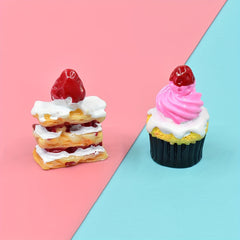 2pcs Christmas Cake DIY Home Decoration Dollhouse Ornament