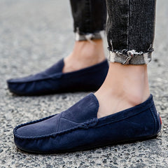Men's Customizable Faux Leather Loafer Shoes Lightweight Non Slip Driving Shoes