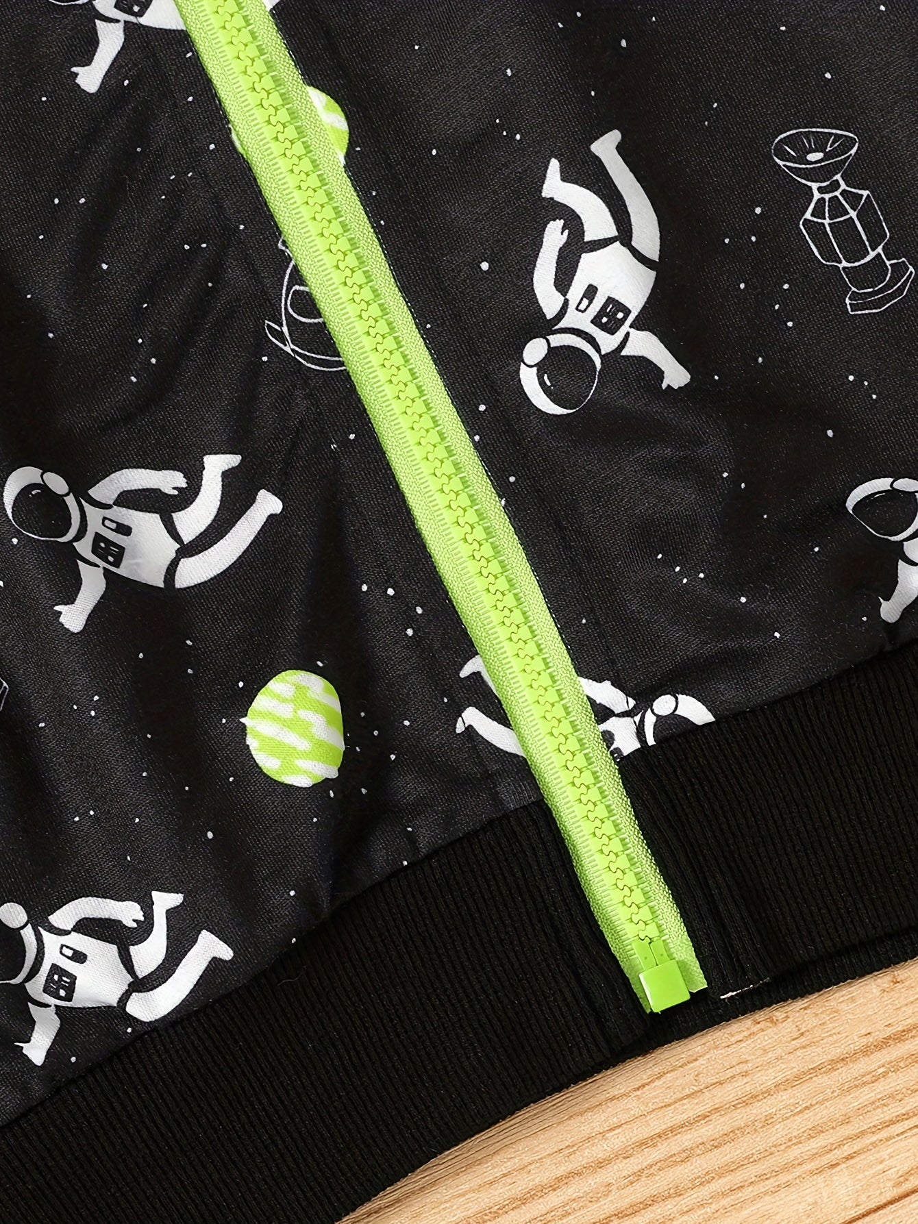 Boys Astronaut SPACE TRAVEL Windbreaker Jacket Waterproof Zip Up