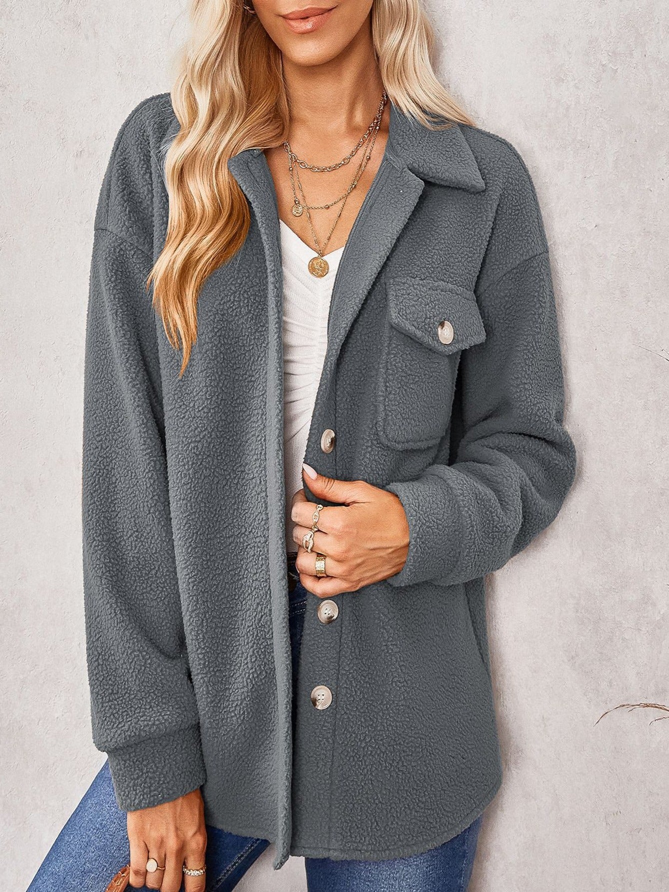 Women's Flap Pocket Overcoat