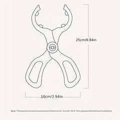 High Temp Resistant Bottle Clamp w/ Steaming Disinfection Pliers