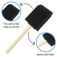 24pcs Foam Brush Set for Painting, Staining, Varnishes, DIY Craft