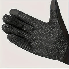 Winter Warm Gloves With Velvet Unisex Outdoor Gloves For Fishing Cycling