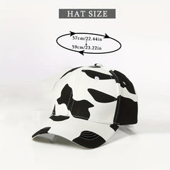 Cow Print Baseball Cap Unisex Men Women