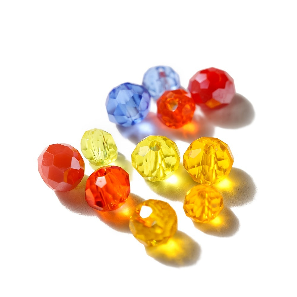 126pcs Multicolor 3mm 4mm Austria Faceted Crystal Glass Beads DIY Jewelry Making