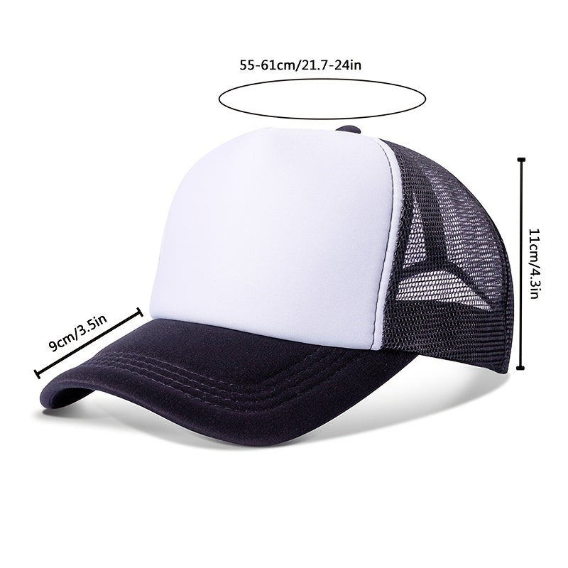 Men's Summer Mesh Cap Baseball Cap Breathable Adjustable Size Sunshade Sports