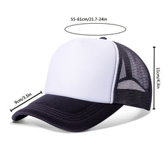 Men's Summer Mesh Cap Baseball Cap Breathable Adjustable Size Sunshade Sports