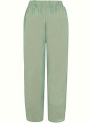 Graphic Print Elastic Waist Pants for Women