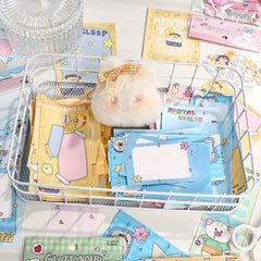 50pcs Forest Series Sticky Note Paper Girl Heart Small Animal Material Paper Car