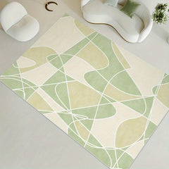 Large Area Rug Modern Crystal Velvet Non-slip Soft Polyester Mat