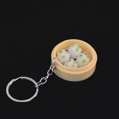 3pcs Food Steamer Key Chain Set Holiday Gift