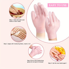 Silicone Moisturizing Gloves for Soft Skin Rejuvenation