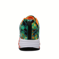 Women's Block Printing Non-slip Running Shoes with Air Cushion