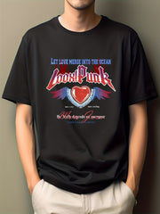 Men's Cartoon Print Hip Pop T-shirt