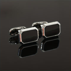 Men's Alloy Square Cufflinks Dripping Oil Texture Sleeve Studs