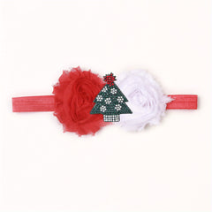 Christmas Floral Baby Headband For 0-2 Year Olds