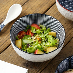 2pcs Ceramic Bowl 33 Oz Soup Salad Cereal Dessert Rice Noodles