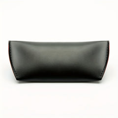 Snap Button Glasses Case Retro PU Leather Sunglasses Reading Glasses Storage Bag