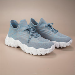 Men's Casual Woven Running Shoes Breathable Non-slip Outdoor Training