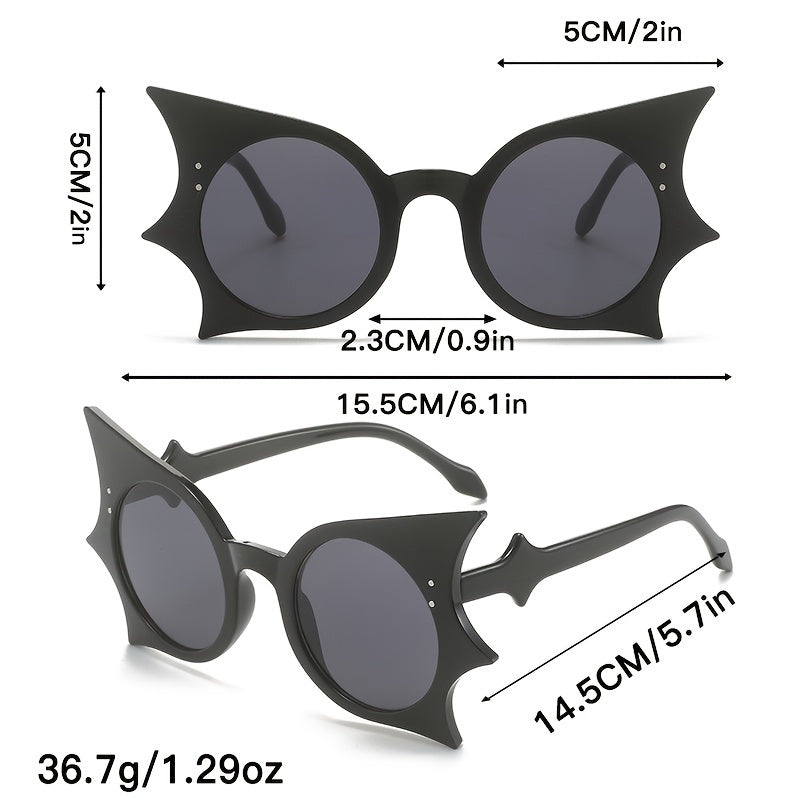 Y2K Bat Wings Sunglasses Jelly Decorative Glasses