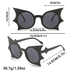 Y2K Bat Wings Sunglasses Jelly Decorative Glasses