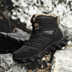 Men's Winter Waterproof Snow Boots for Hiking Climbing