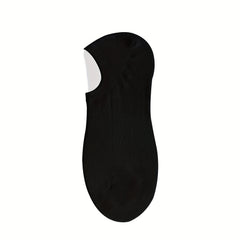 5 Pairs Women's Low Cut Ankle Socks Soft & Lightweight Solid Colors