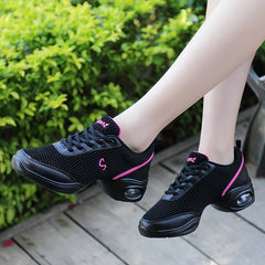Arch Support Non Slip Dance Shoes Mesh Comfortable Air Cushion Shock Absorption