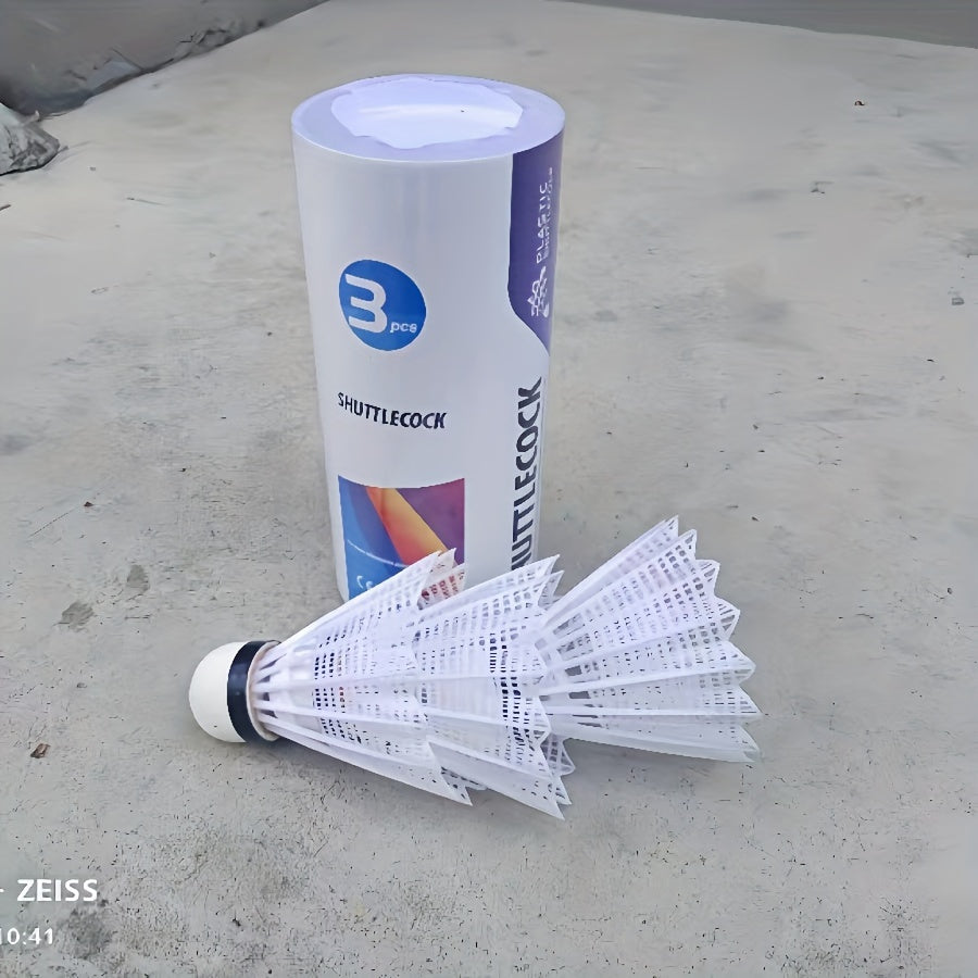 3pcs Nylon Badminton Shuttlecocks for Training - Durable Windproof Replacement