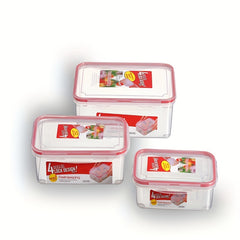 3pcs Fresh keeping Box Set Microwave Safe Refrigerator Storage Box