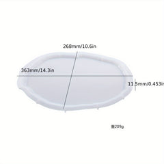 DIY Crystal Drop Resin Molds Irregular Tray Coaster Mirror Silicone Mold