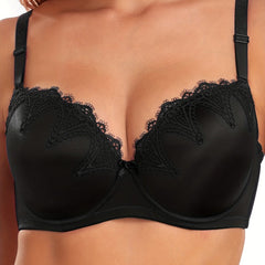 High Stretch Push Up Bra with Lace Trim