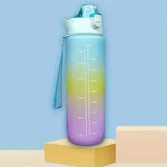 Sports Water Bottle Portable Gradient Bottle for Outdoor Fitness