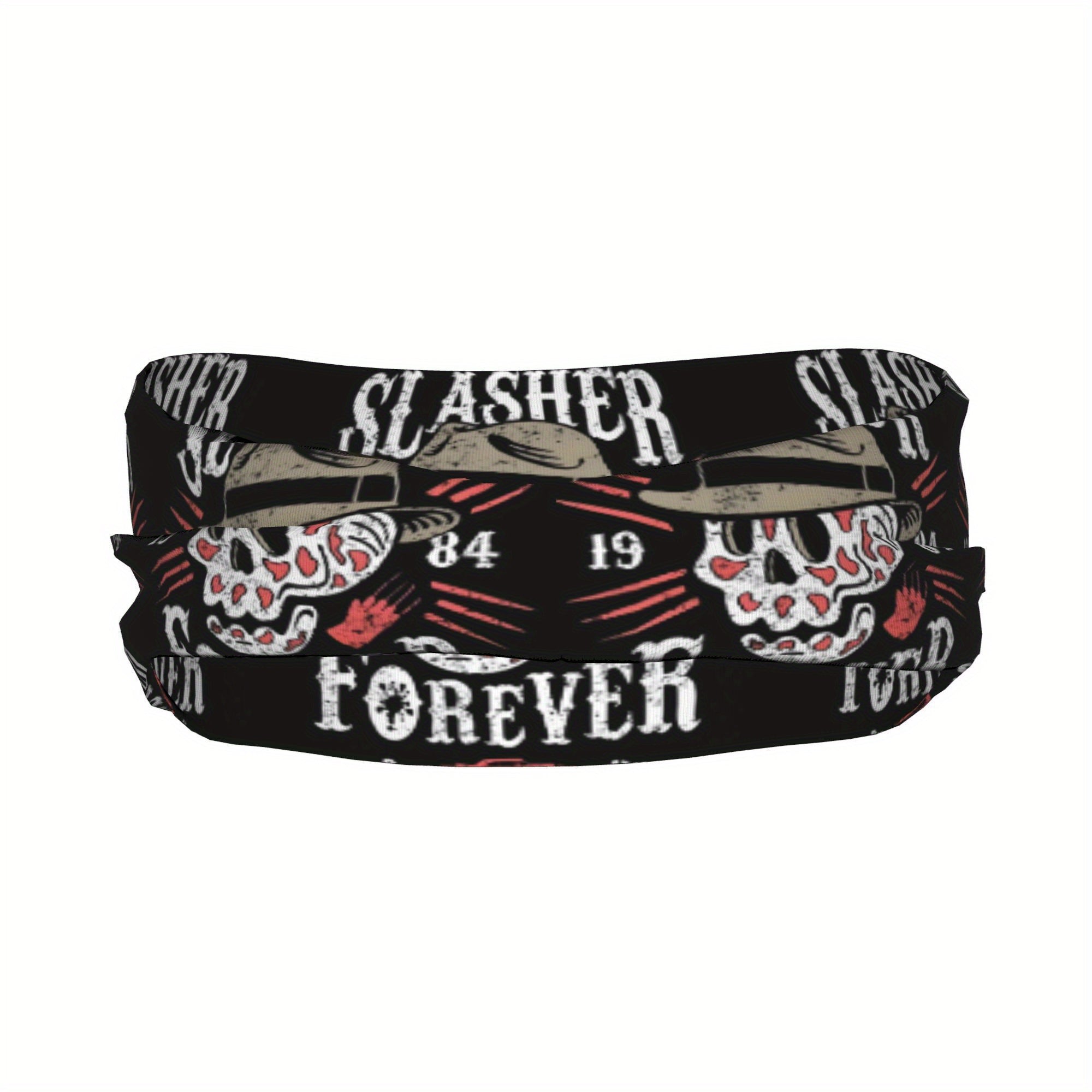 Retro Slasher Forever Unisex Sports Headband Sweat Wicking Stretchy & Breathable