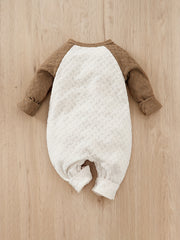 Chunky Baby Long Sleeve Bodysuit Square Brick Textu...