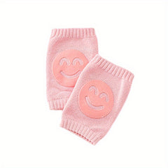 Happy Face Knee Pads for Infants & Toddlers, Baby Socks
