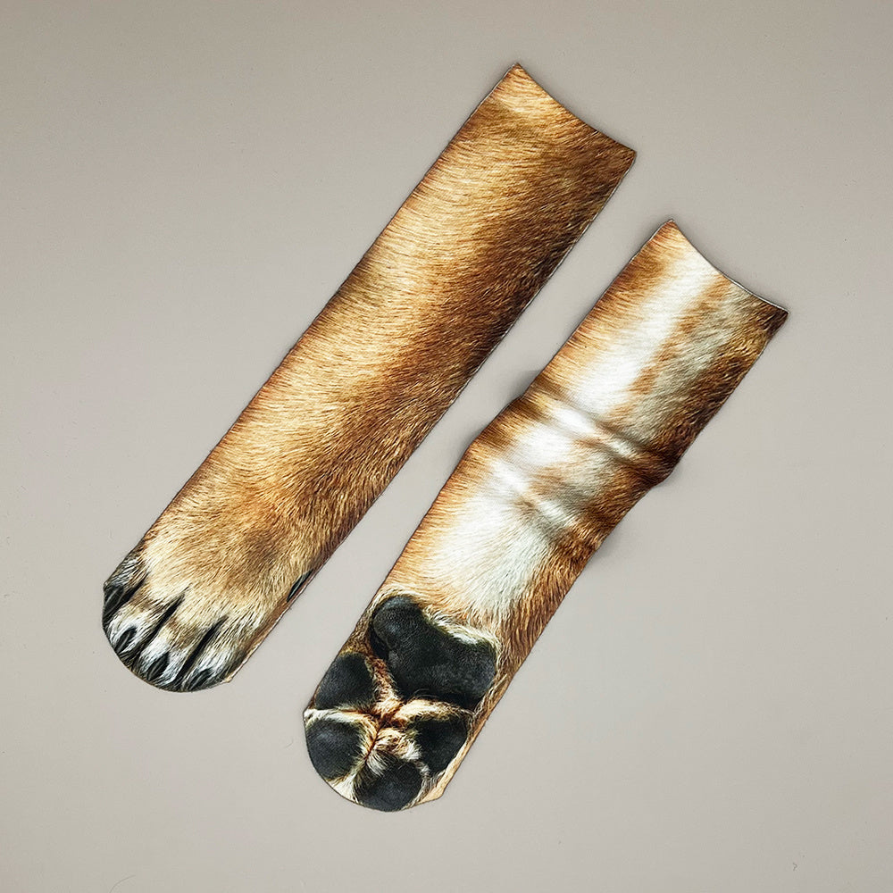 Animal Paw Socks 3D Printed Unisex Novelty Socks