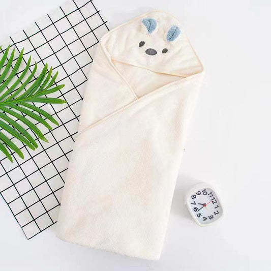 Baby Koala Pattern Coral Fleece Bath Towel