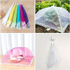 6pcs Collapsible Mesh Food Covers for Outdoor Picnics