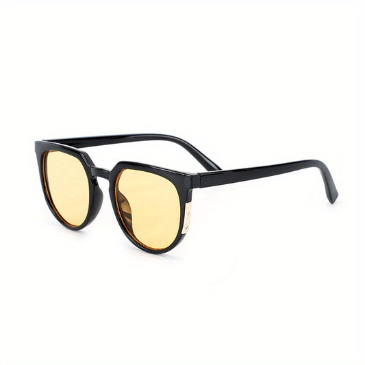 Round Sunglasses Gradient Metal Decor Sun Shades UV400