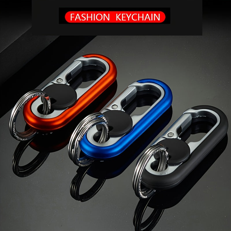 Double Ring Car Keychain Keyring Anti lost Key Chain Pendant
