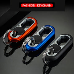 Double Ring Car Keychain Keyring Anti lost Key Chain Pendant