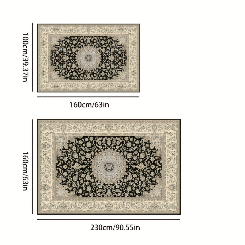 Persian Boho Area Rug Soft Large Machine Washable Non Slip Backing