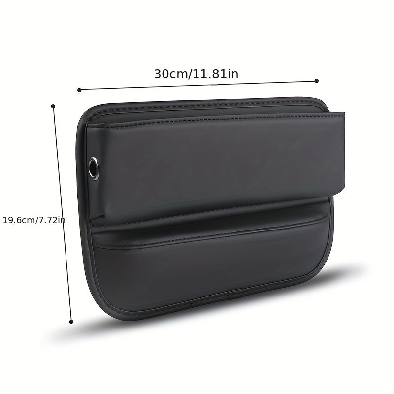 Car Seat Organizer PU Leather Seat Gap Storage Bag Car Interior Accessories