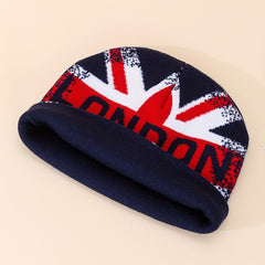 British Beige Flag Cotton Hat Adjustable Cuff Men Women