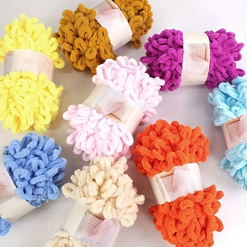 Finger Loops Yarn Soft DIY Knitting Crocheting Blanket Supplies